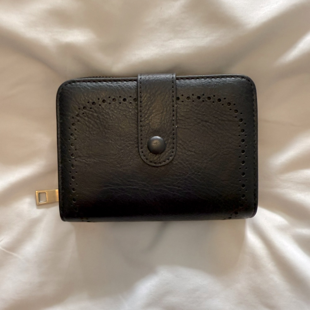 NWT Black faux Leather Wallet